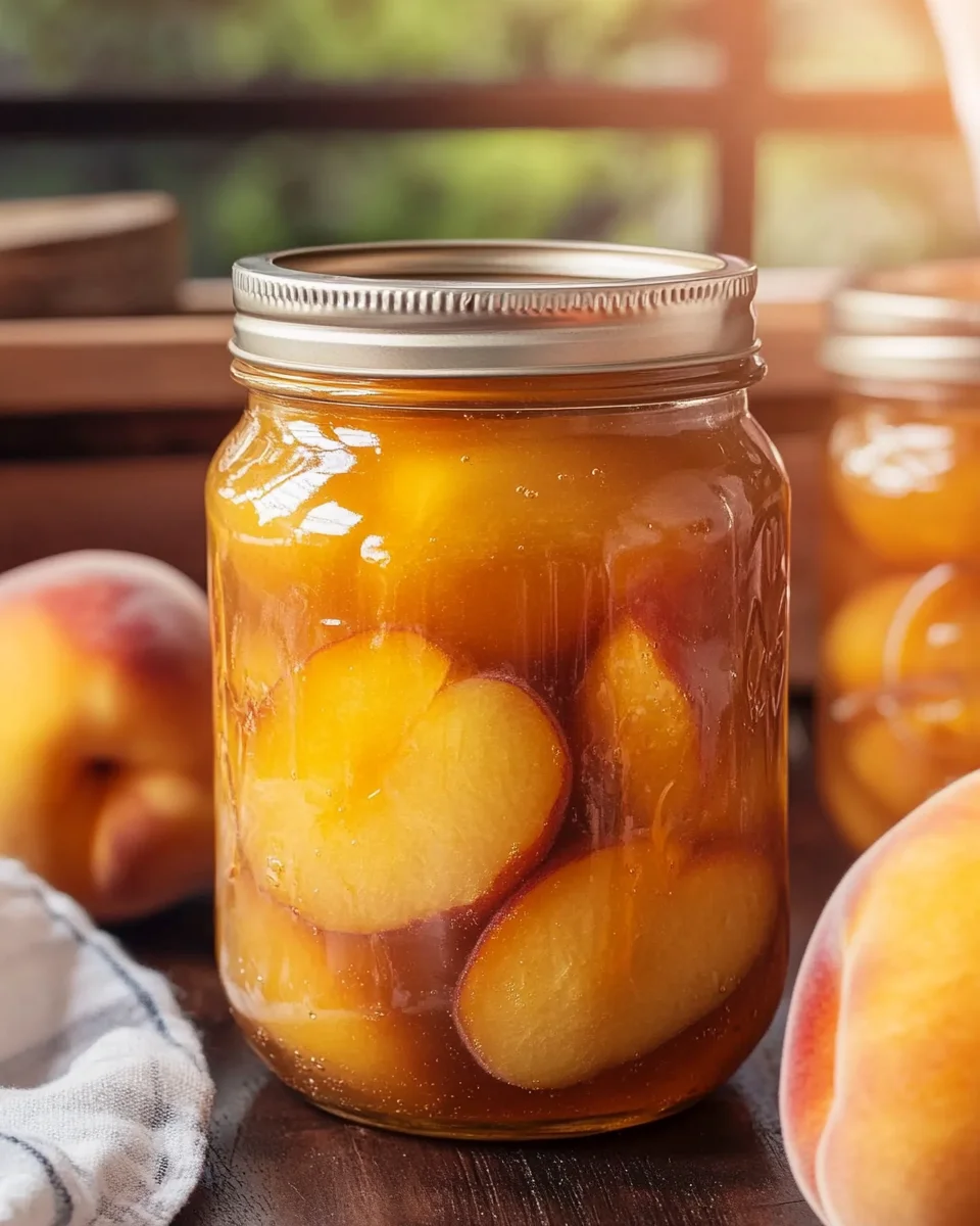 Canning Peaches in Light Syrup