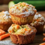 Carrot Cake Zucchini Muffins