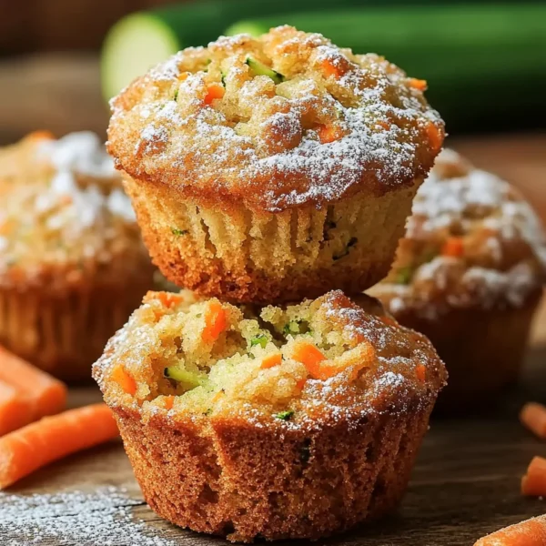 Carrot Cake Zucchini Muffins
