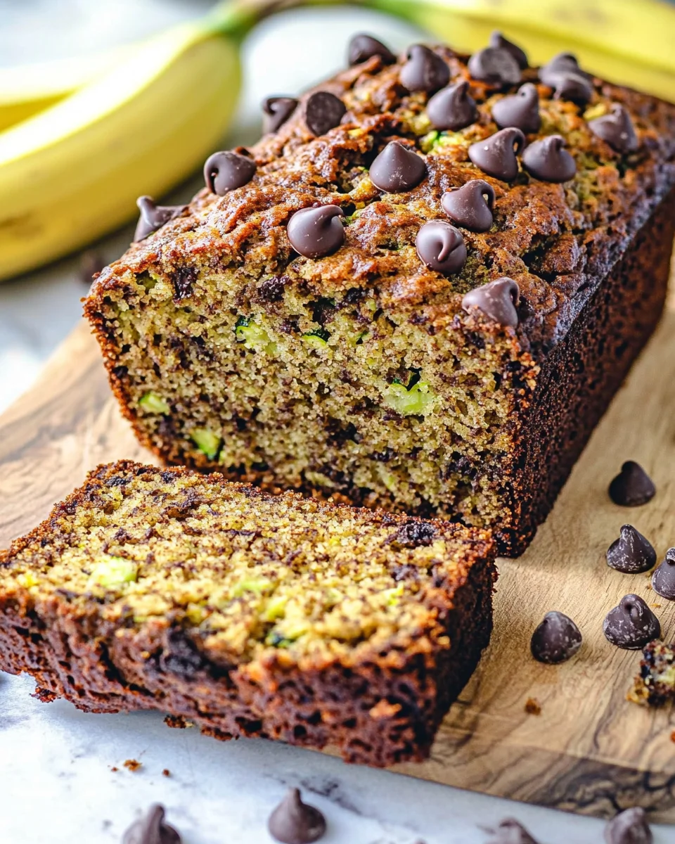 Chocolate Chip Zucchini Banana Bread