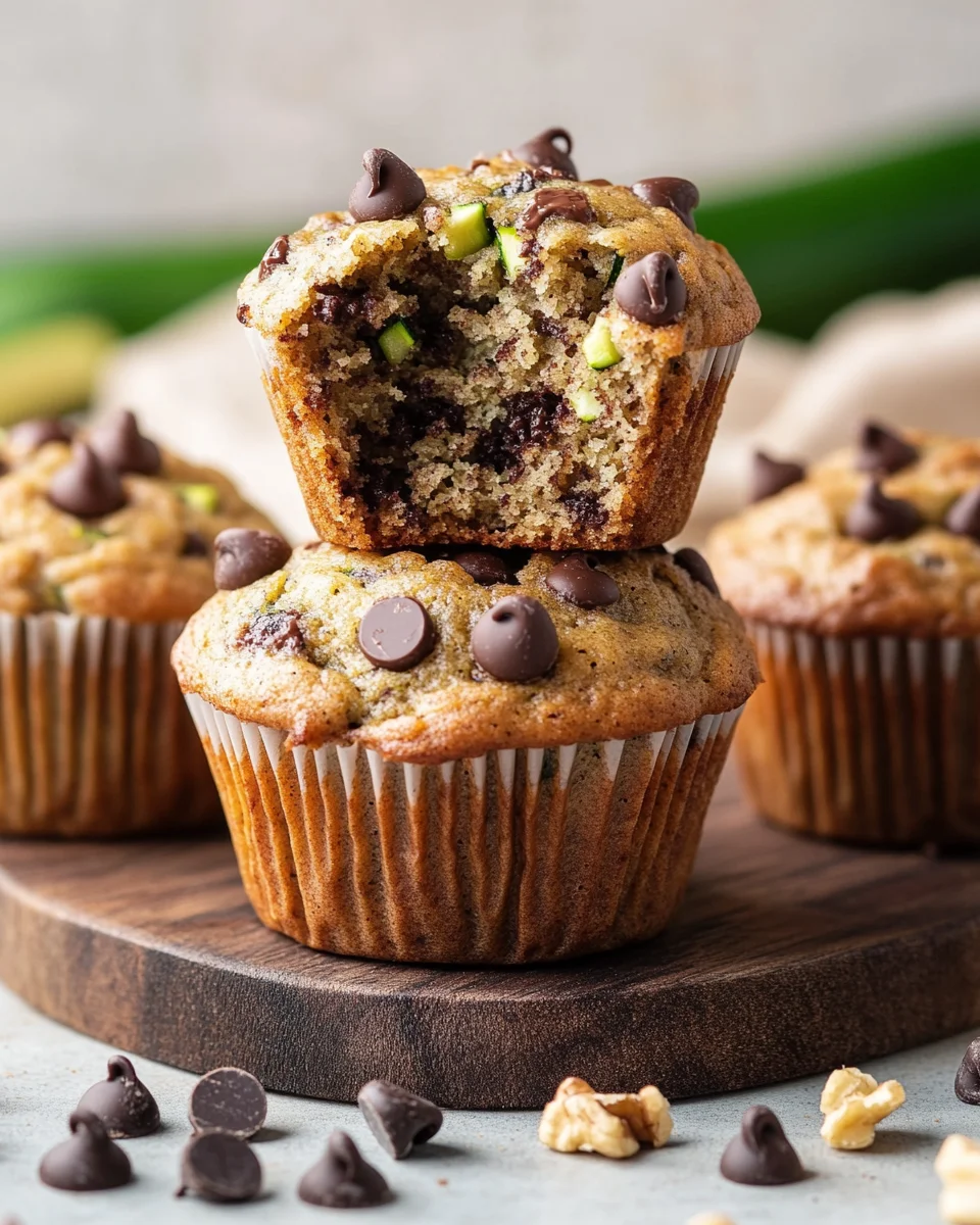 Chocolate Chip Zucchini Muffins