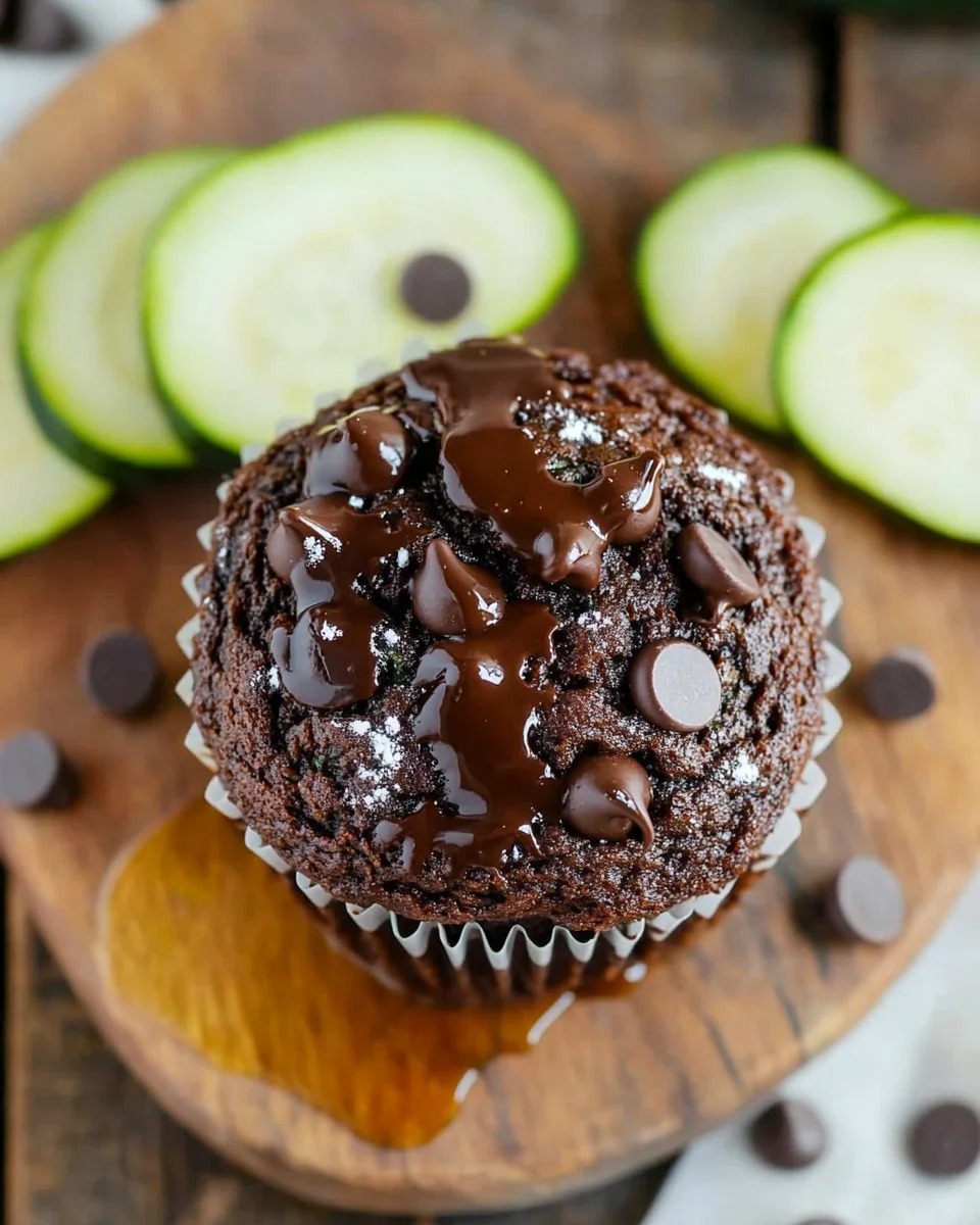 Chocolate Zucchini Muffins