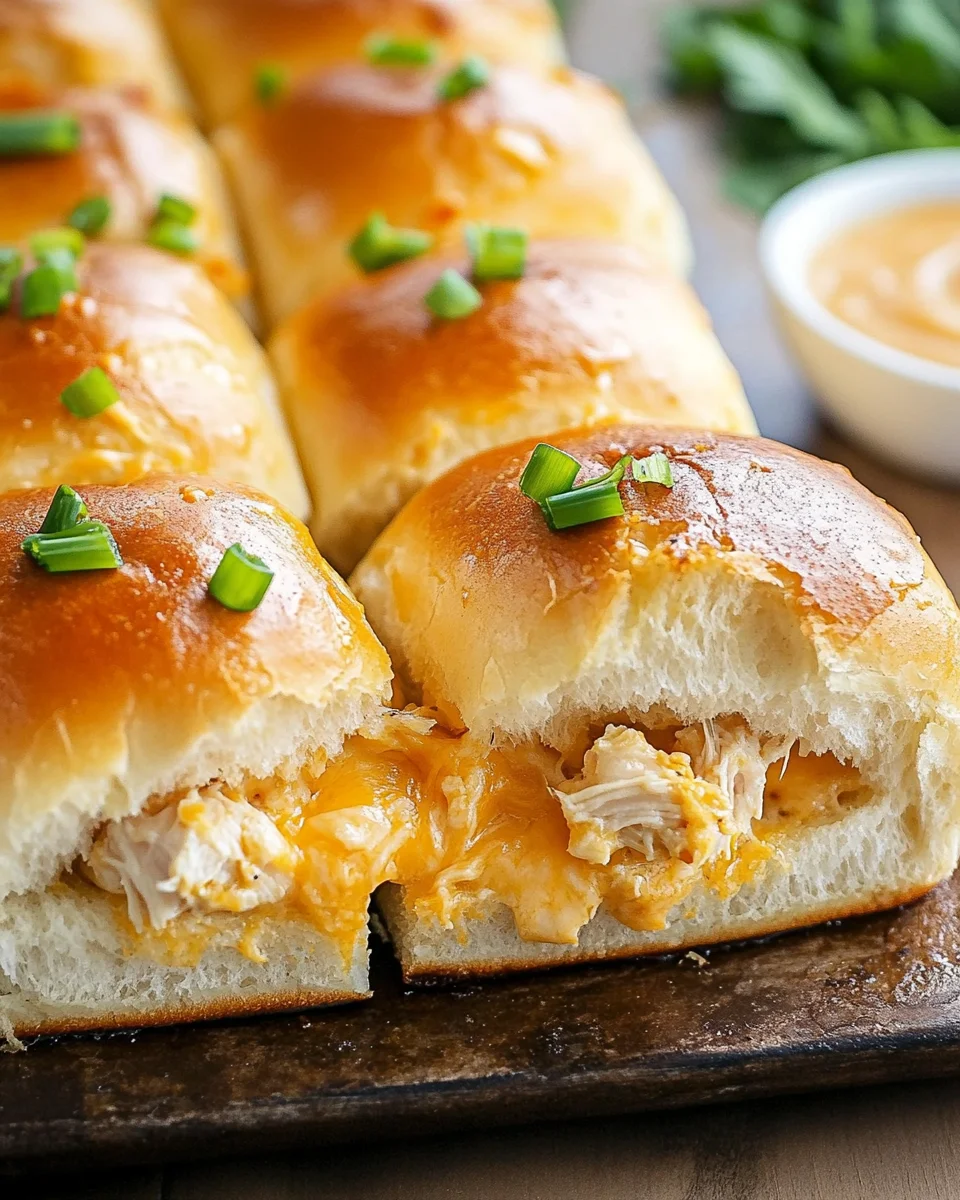 Crack Chicken Sliders on Hawaiian Rolls