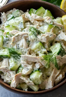 Cucumber Dill Rotisserie Chicken Salad
