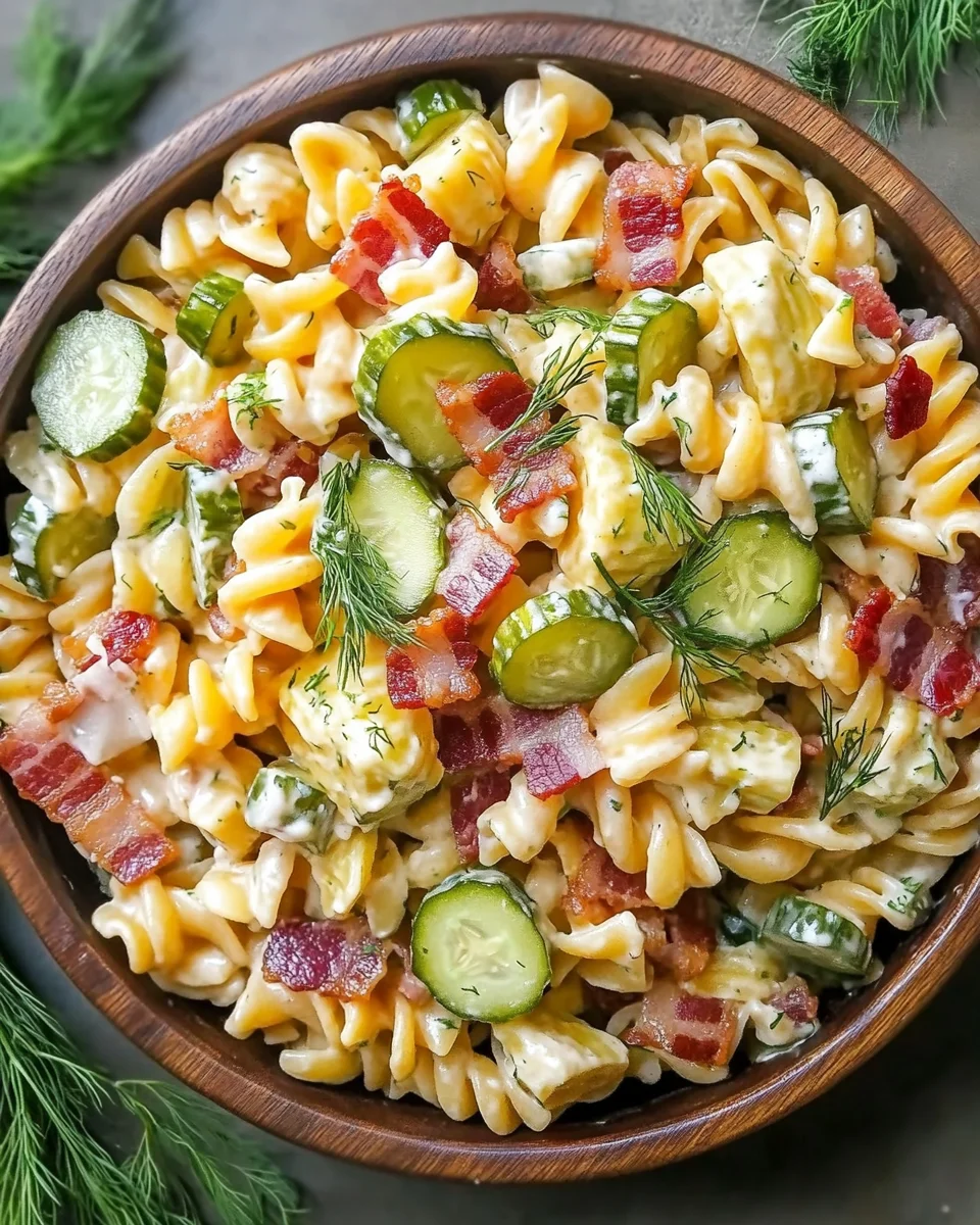 Dill Pickle Bacon Pasta Salad That Will Wow Your Taste Buds