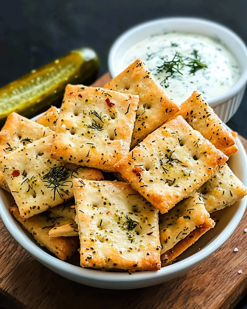 Dill Pickle Saltine Crackers