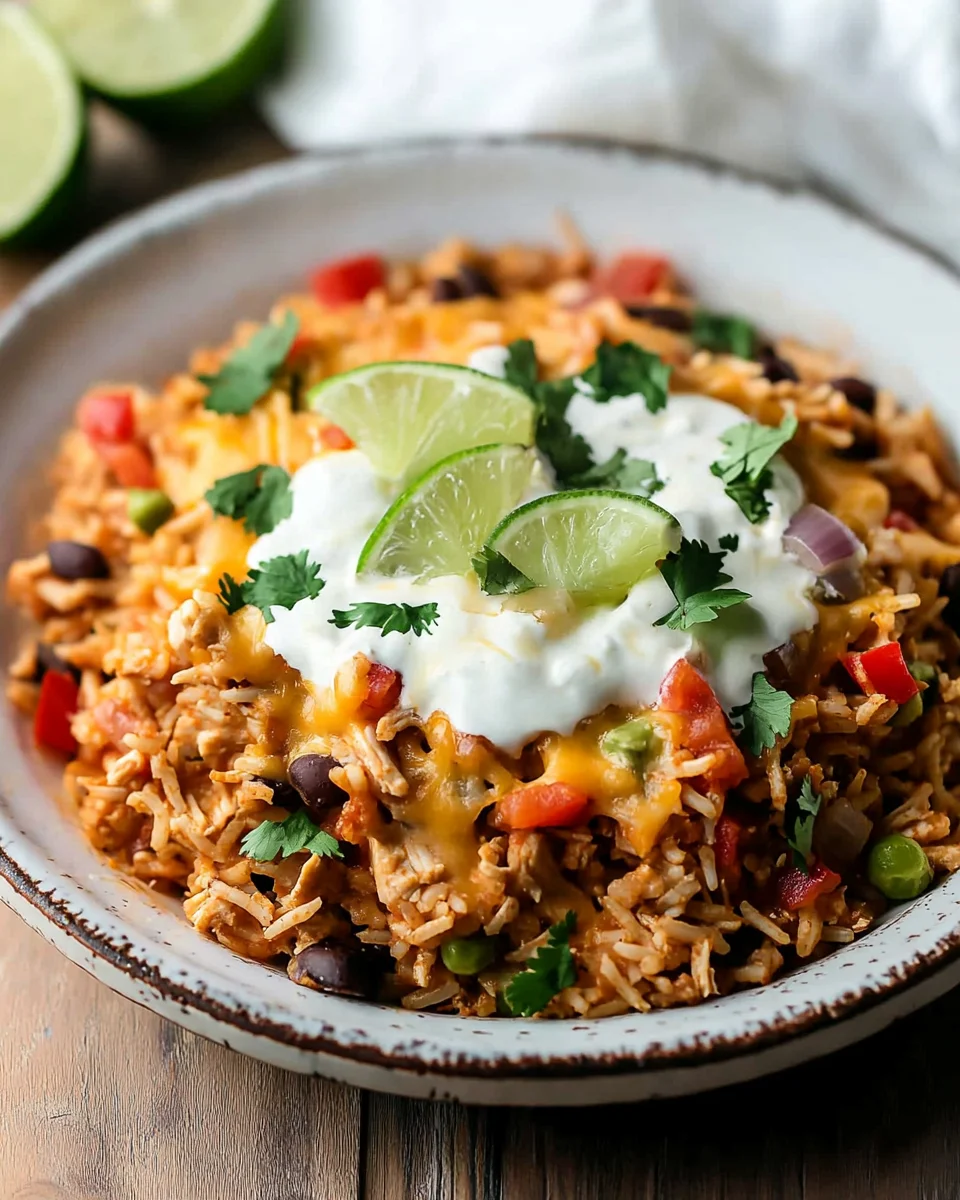 Easy Chicken Burrito Casserole