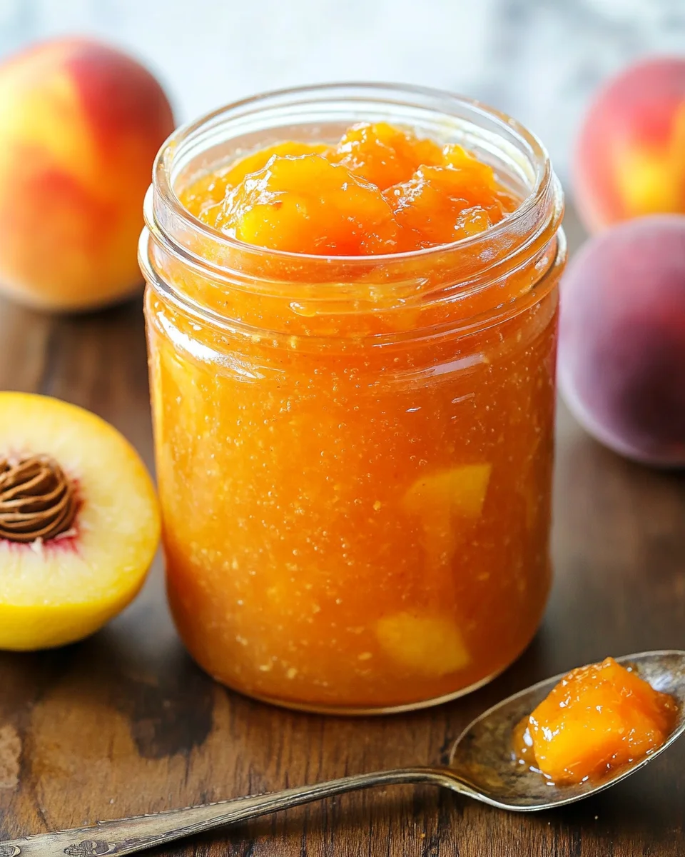 Easy Homemade Peach Jam Recipe (No Pectin)