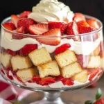 Easy Strawberry Trifle with Pound Cake