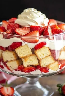 Easy Strawberry Trifle with Pound Cake
