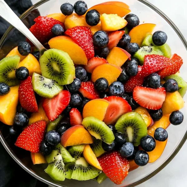 Fruit Salad with Honey Lime Dressing