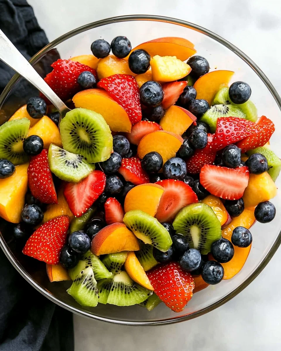 Fruit Salad with Honey Lime Dressing