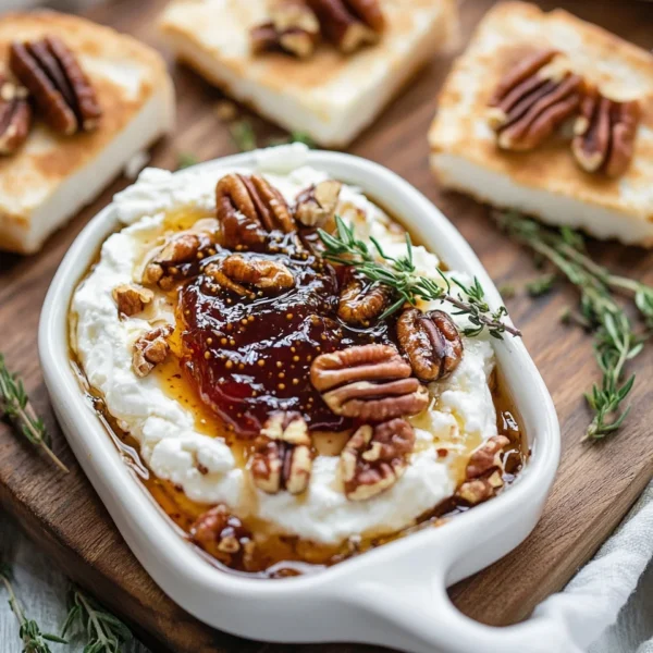 Goat Cheese Appetizer with Fig Jam and Pecans