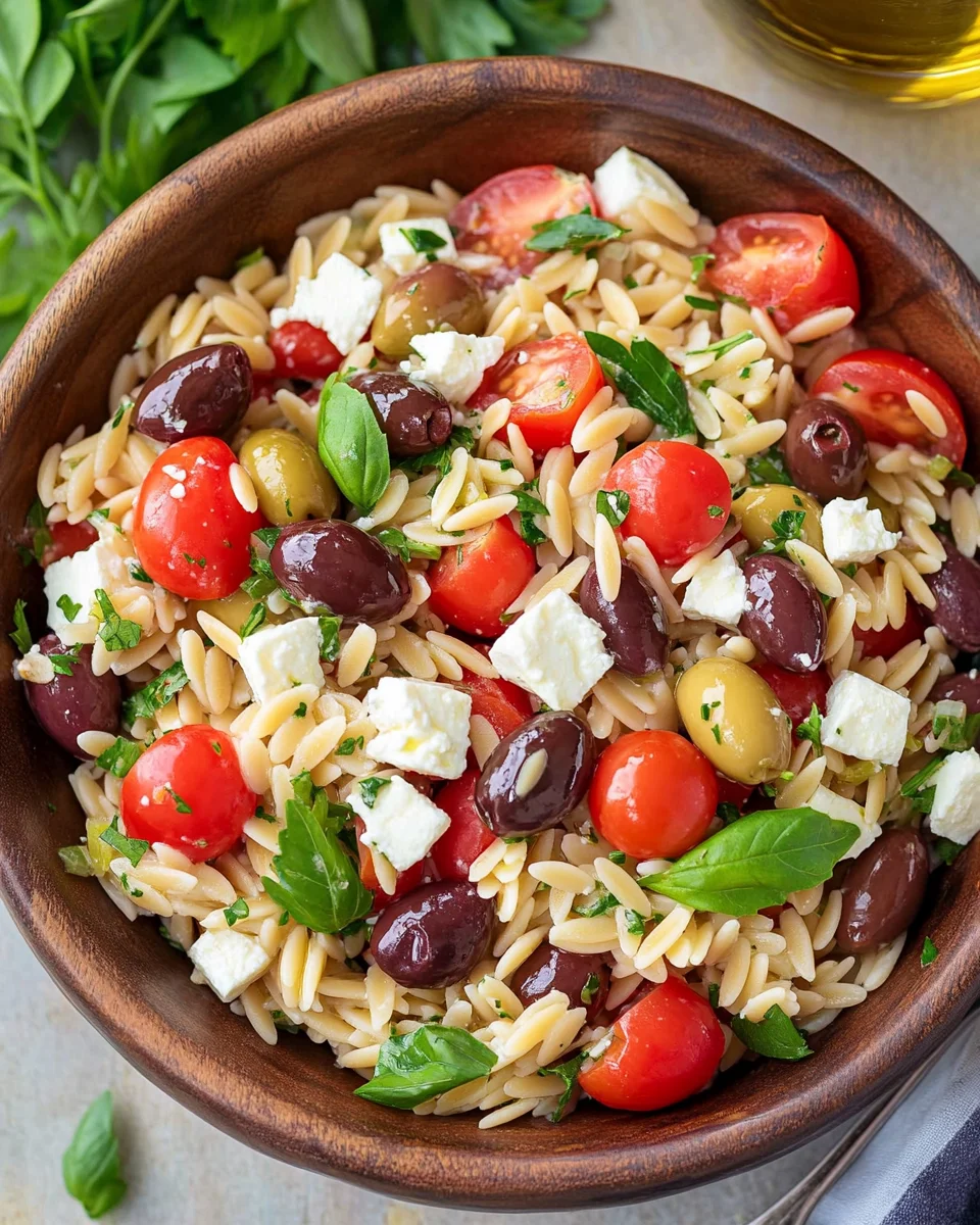 Greek Orzo Pasta Salad