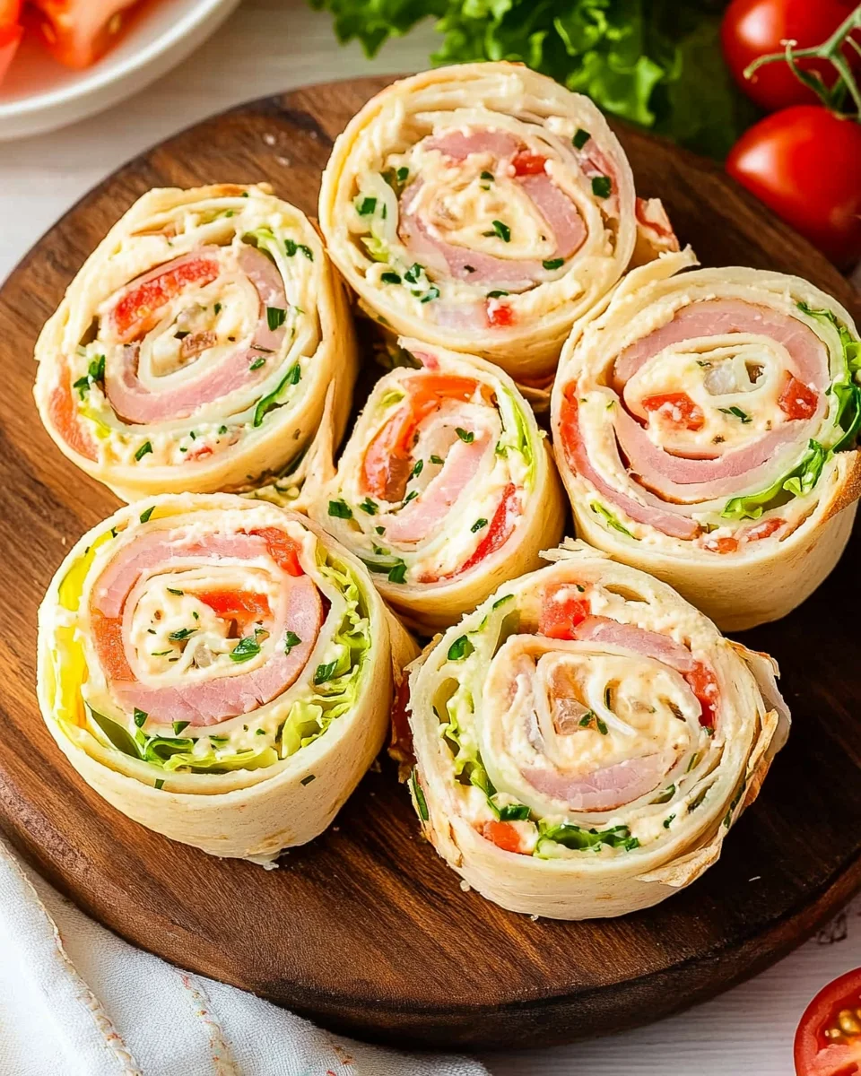 Ham And Turkey Pinwheels