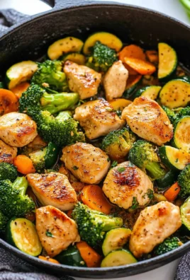 Healthy Chicken and Vegetables Skillet