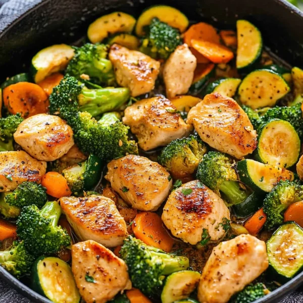 Healthy Chicken and Vegetables Skillet