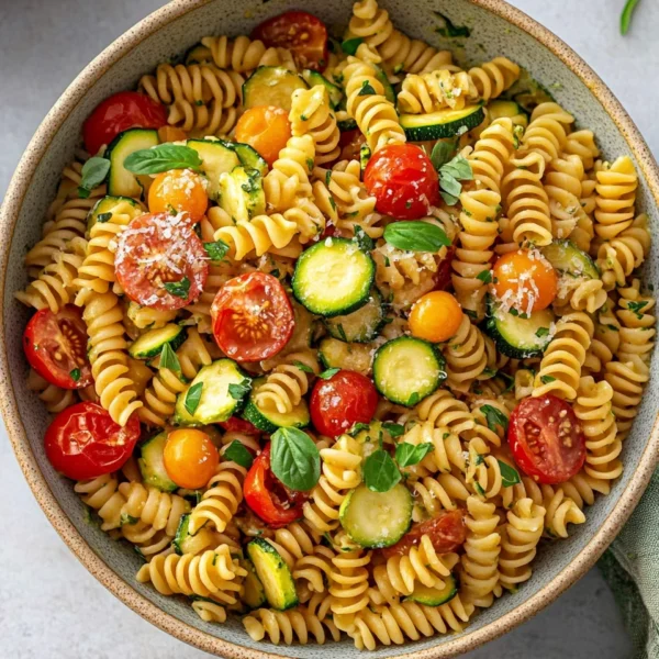 Healthy Tomato Zucchini Pasta