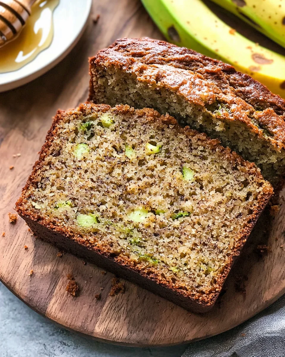 Healthy Zucchini Banana Bread