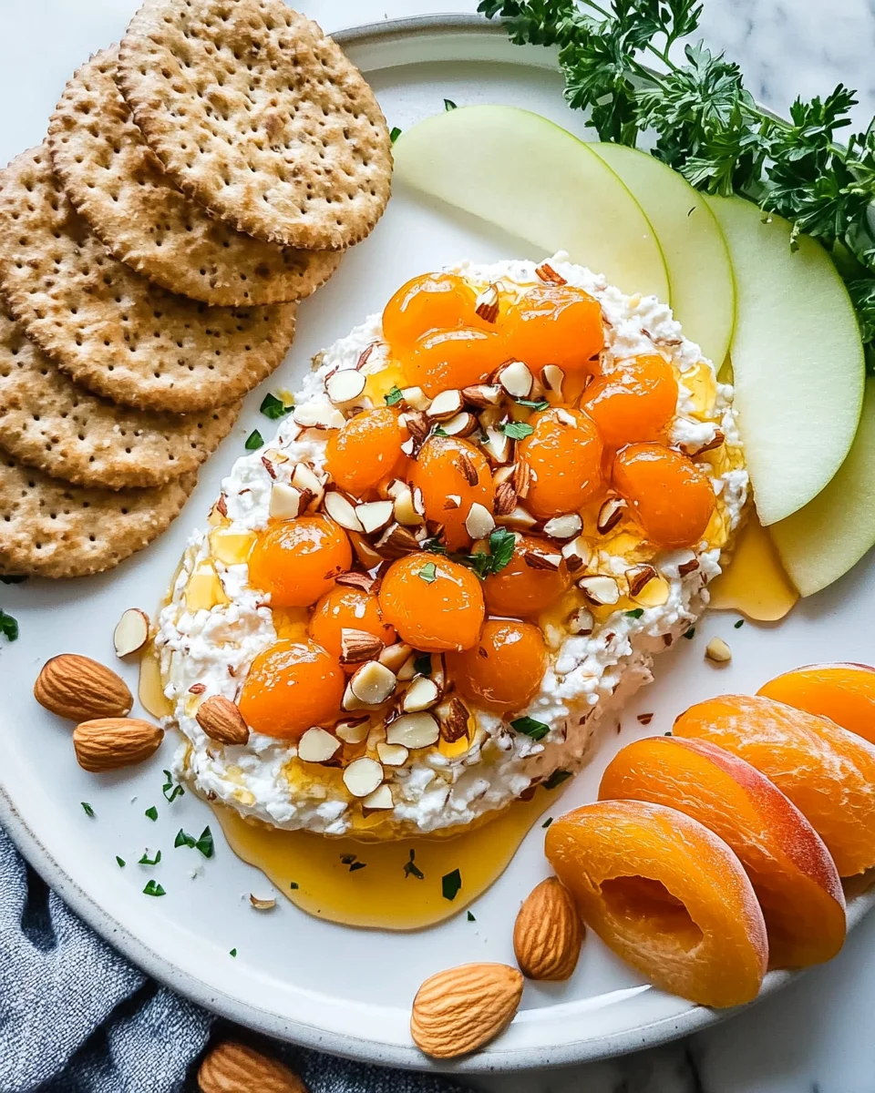 Honey, Apricot, and Almond Goat Cheese Spread