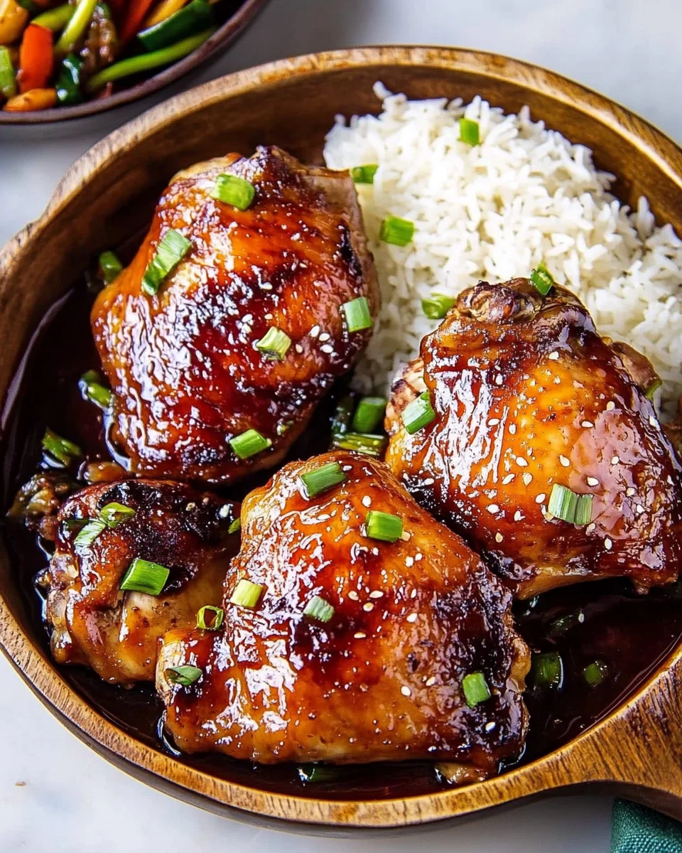 Honey Soy Baked Chicken Thighs
