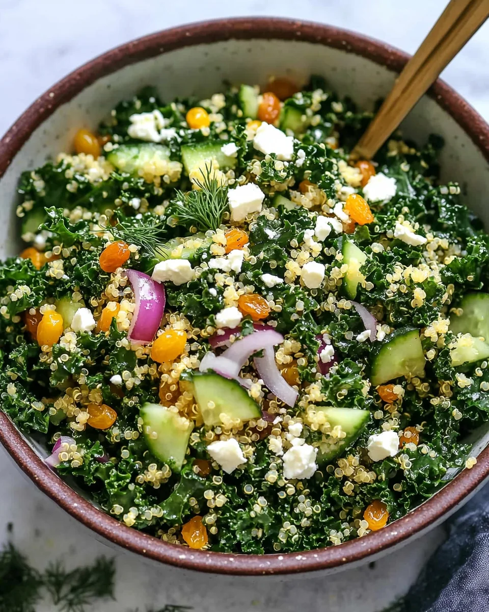 Kale Quinoa Salad - With Lemon Dressing