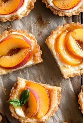 Mini Peach and Cream Cheese Tarts