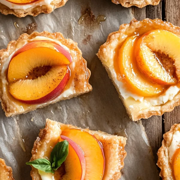 Mini Peach and Cream Cheese Tarts