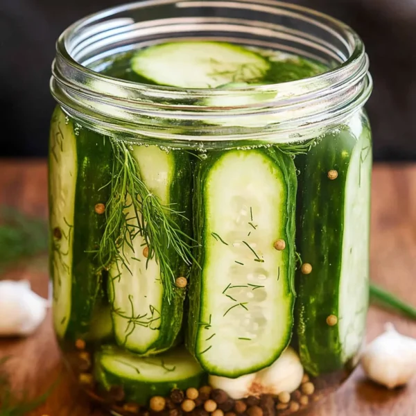 Overnight Refrigerator Dill Pickles