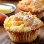 Peach Cobbler Muffins