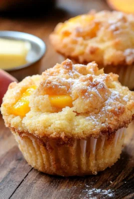 Peach Cobbler Muffins