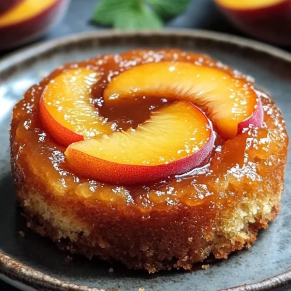 Peach Upside Down Mini Cakes