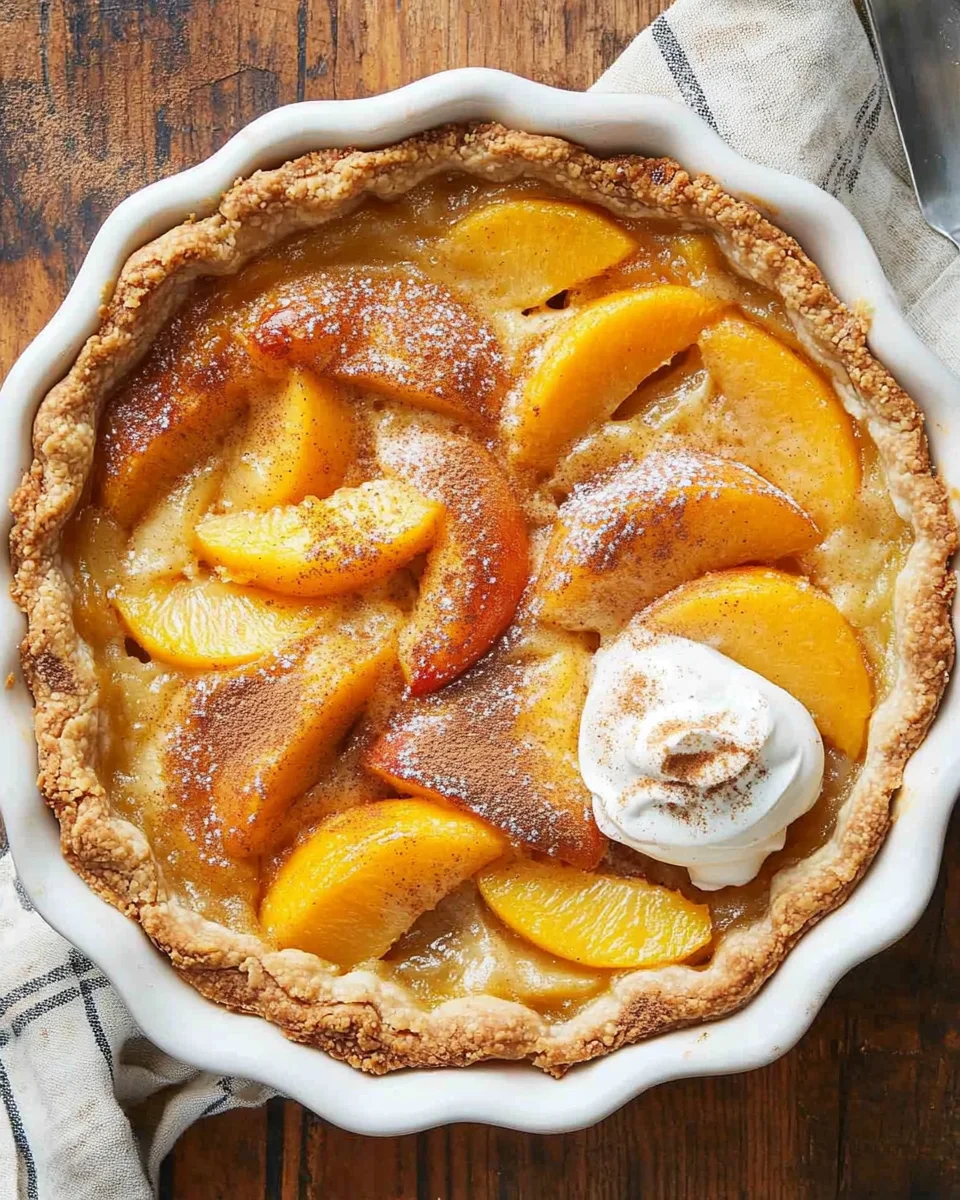 Peaches and Cream Pie