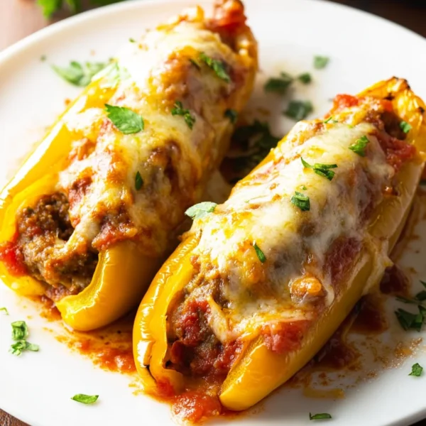 Sausage Stuffed Banana Peppers Recipe