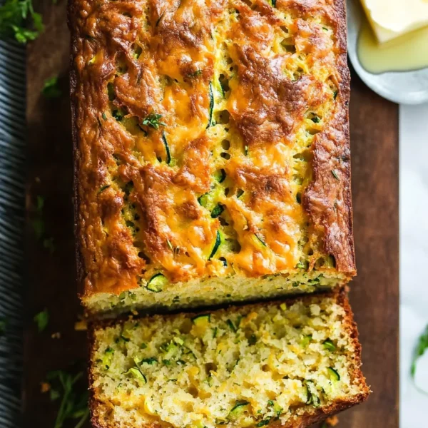 Savory Zucchini Cheddar Quick Bread