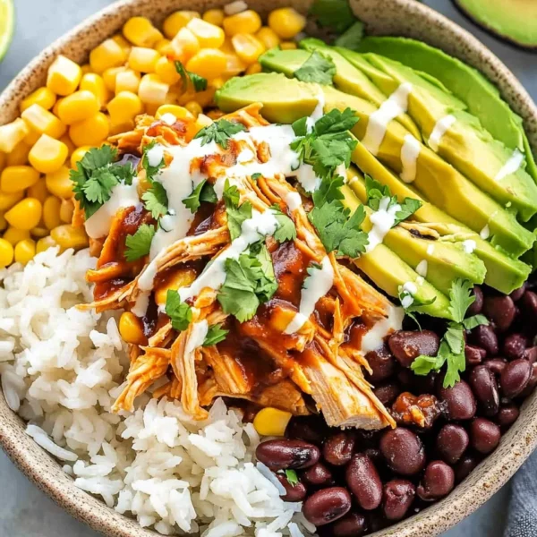 Slow Cooker Chicken Burrito Bowl
