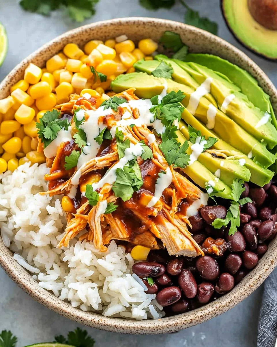 Slow Cooker Chicken Burrito Bowl