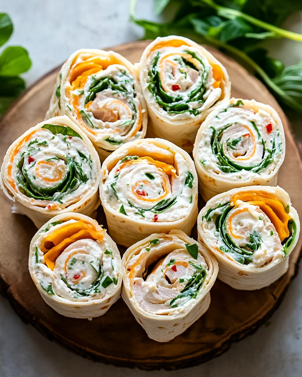 Smoked Turkey Pinwheels with fresh Herb Cream Cheese