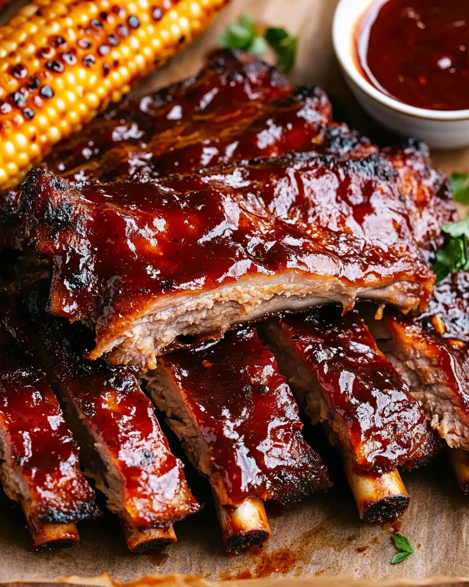 Sticky Oven Barbecue Ribs