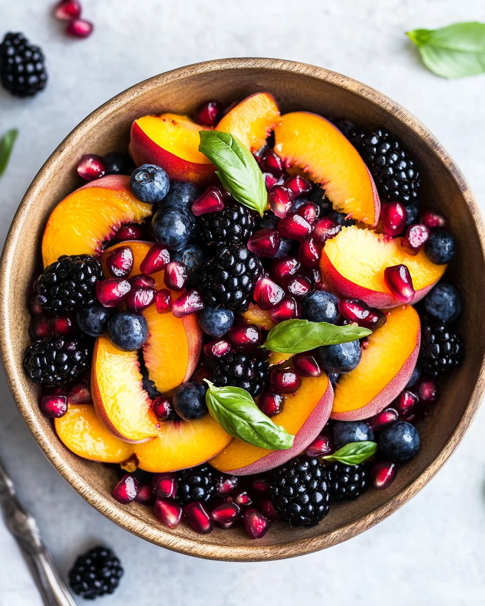 Summer Peach Fruit Salad