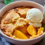 Super Easy Peach Cobbler