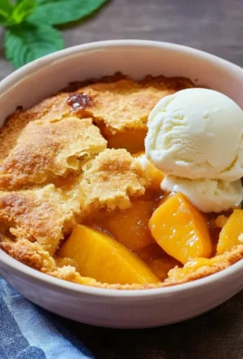 Super Easy Peach Cobbler