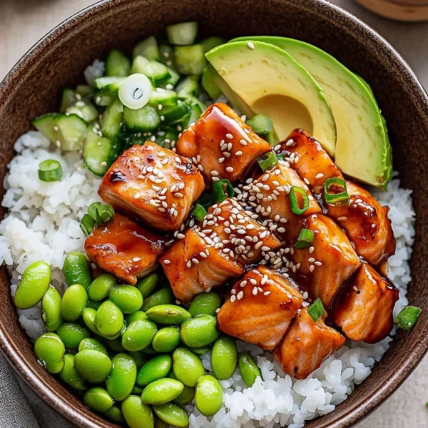 Teriyaki Salmon Sushi Bowl (GF)
