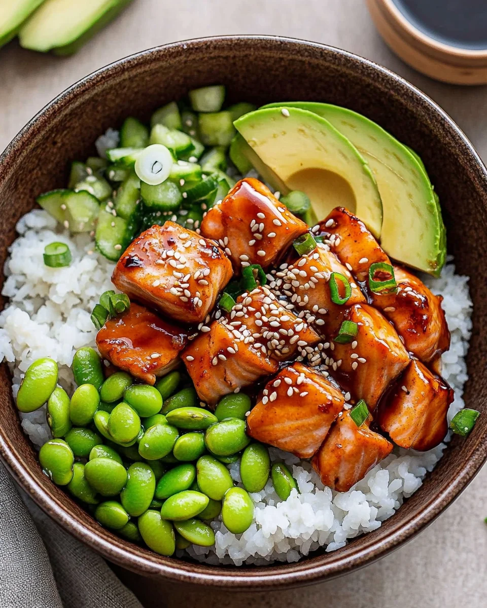 Teriyaki Salmon Sushi Bowl (GF)