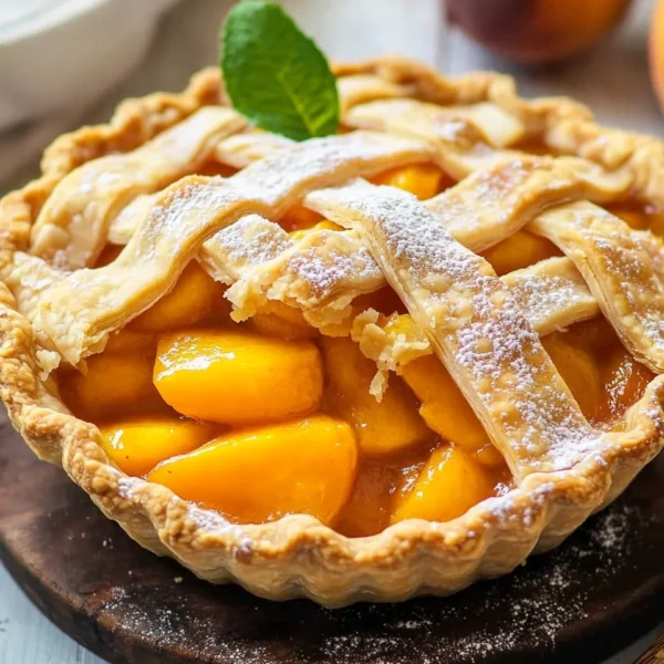 The Best Peach Pie