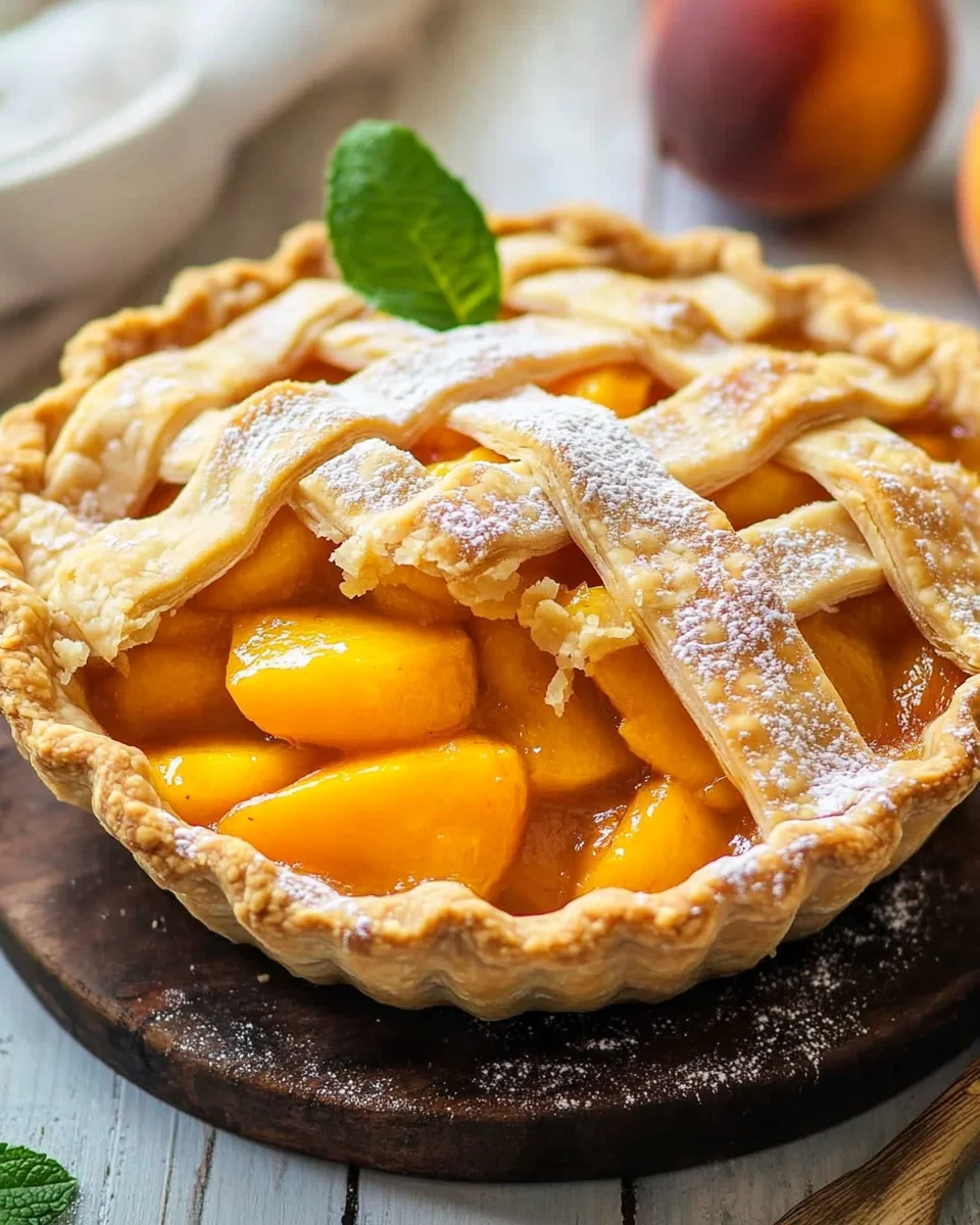 The Best Peach Pie
