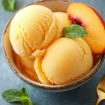 The Best Peach Sorbet Without Ice Cream Maker