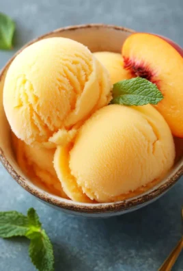 The Best Peach Sorbet Without Ice Cream Maker