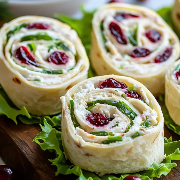 Turkey Cranberry Pinwheels
