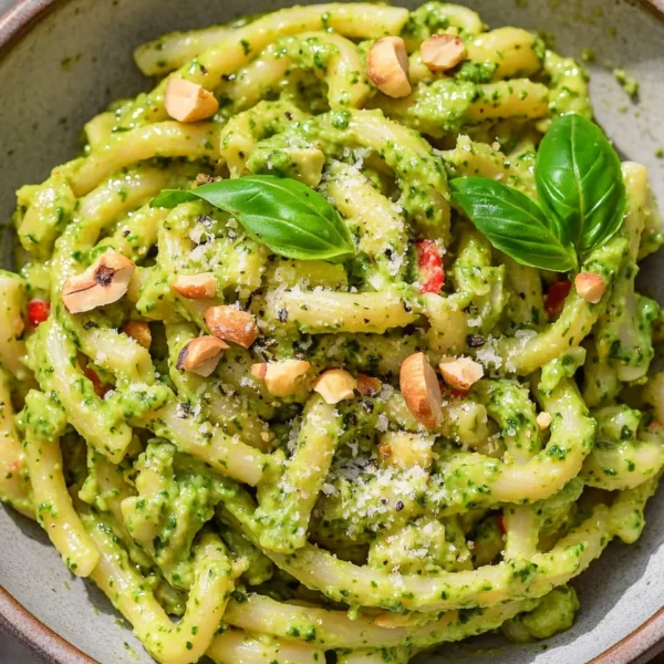 Vegan Avocado Pesto Pasta